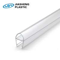 High level durable Waterproof Transparent shower door seal strip/ Weather PVC plastic profile