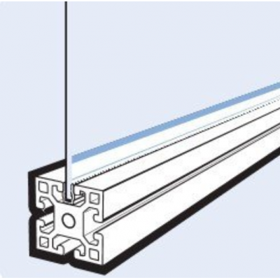 Automatic safety system accessories plastic Profile Extruded T-slot T Slot Cover Strip  T-slot channel