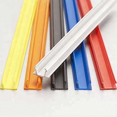 PVC u shape cover plastic t-slot extrusion for aluminum profile