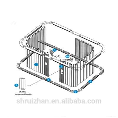 Wood and steel plastic roller shutter door for office file cabinet, tambour door