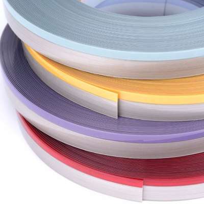 Furniture Plastic Co-extrusion PVC Plastic Profile  Edging Strip Banding For Office Table Desk